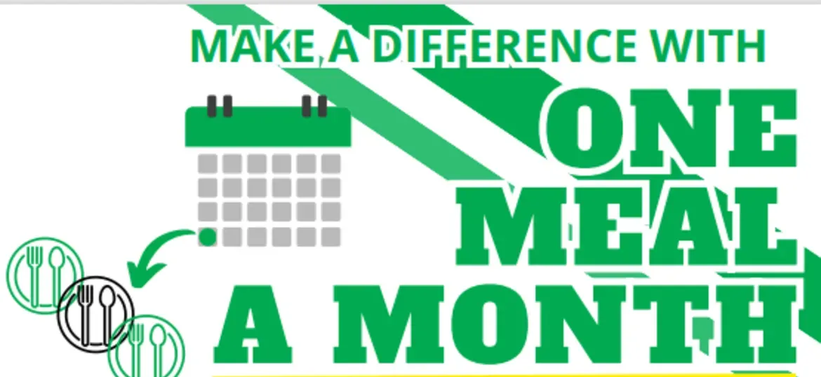 One Meal a Month: Make a Difference - You can be part of the solution to end food poverty